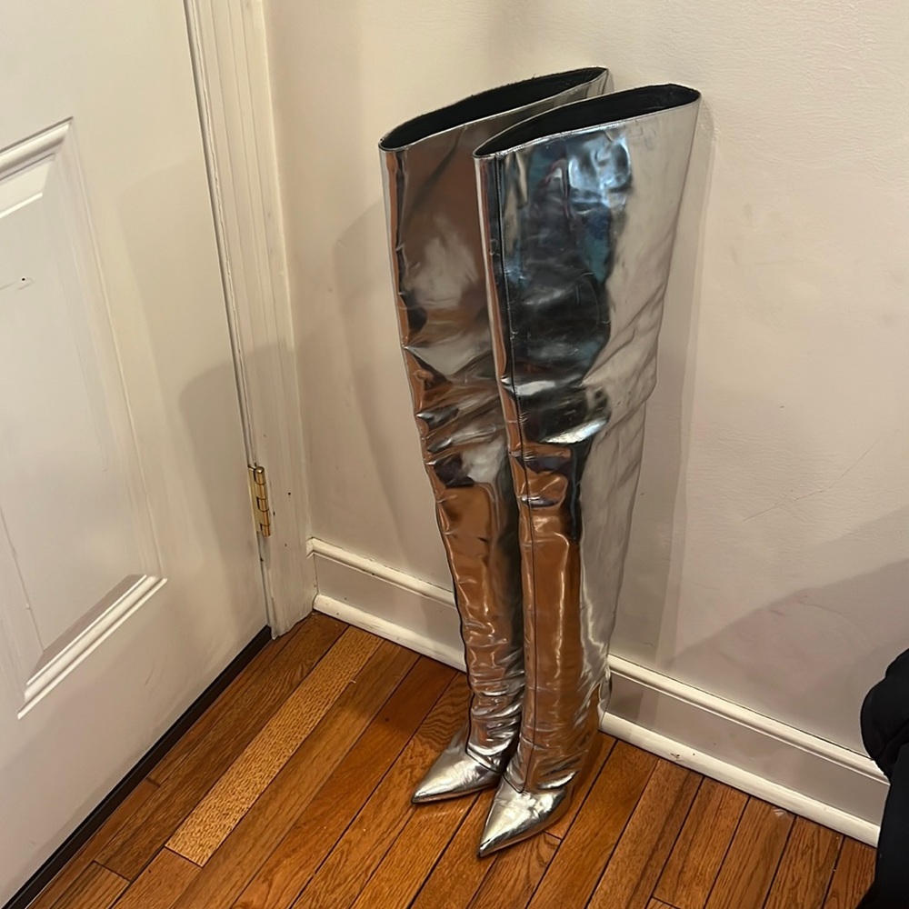 Balenciaga thigh high boots
